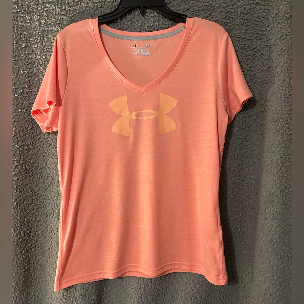 Under Armour Women's Coral V-Neck Tee
